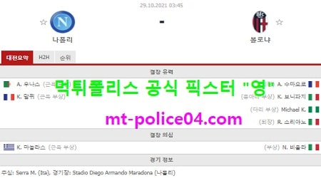 나폴리 vs 볼로냐