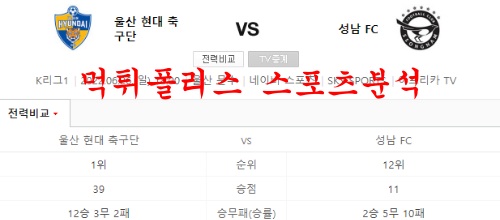 울산현대축구단성남fc