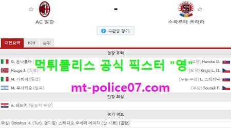 AC밀란 vs 스파르타프라하