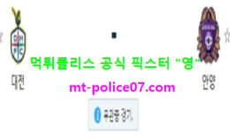 11월17일 K리그2 분석 대전시티즌 vs 안양 먹폴 픽스터 영 0 (0)
