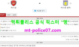 11월9일 EPL 분석 아스널 vs 아스톤빌라 먹폴 픽스터 영 0 (0)