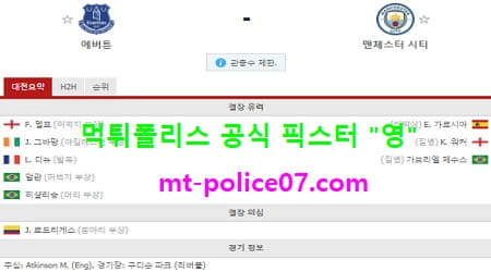 에버튼 vs 맨시티
