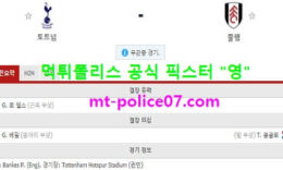 12월31일 EPL 분석 토트넘 vs 풀럼 먹폴 픽스터 영 2 (1)