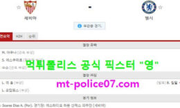 12월3일 챔피언스리그 분석 세비야 vs 첼시 먹폴 픽스터 영 0 (0)