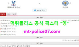 12월29일 EPL 분석 크리스탈팰리스 vs 레스터시티 먹폴 픽스터 영 4.5 (2)