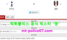 1월14일 EPL 분석 토트넘 vs 풀햄 먹폴 픽스터 영 0 (0)