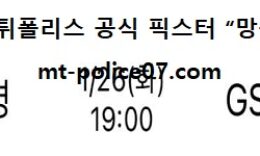 1월 26일 V리그 분석 흥국생명 vs GS칼텍스 먹폴 픽스터 망동 0 (0)