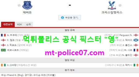 에버튼 vs 크리스탈팰리스