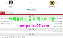 4월10일 EPL 분석 풀럼 vs 울버햄튼 먹폴 픽스터 영 0 (0)