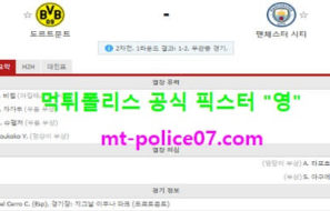 4월15일 챔스 분석 도르트문트 vs 맨시티 먹폴 픽스터 영