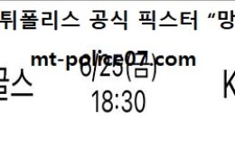 6월 25일 KBO 분석 한화 vs KT 먹폴 픽스터 망동 0 (0)