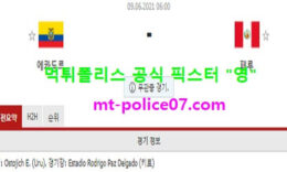 6월9일 월드컵예선 분석 에콰도르 vs 페루 먹폴 픽스터 영 0 (0)