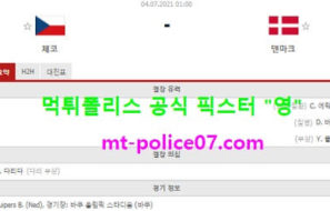 7월4일 유로 분석 체코 vs 덴마크 먹폴 픽스터 영