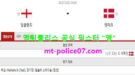 잉글랜드 vs 덴마크
