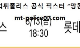 8월 13일 KBO 분석 LG vs 롯데 먹폴 픽스터 망동 0 (0)