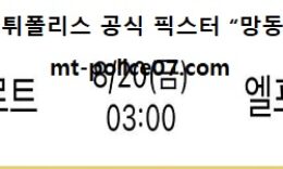 8월 20일 UEFA 분석 페예노르트 vs 엘프스보리 먹폴 픽스터 망동 0 (0)