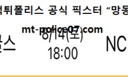 8월 14일 KBO 분석 한화 vs NC 먹폴 픽스터 망동 0 (0)