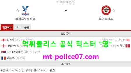 크리스탈팰리스 vs 브랜트퍼드