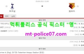 8월29일 EPL 분석 토트넘 vs 왓포드 먹폴 픽스터 영