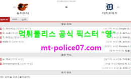 8월13일 MLB 분석 볼티모어 vs 디트로이트 먹폴 픽스터 영 0 (0)