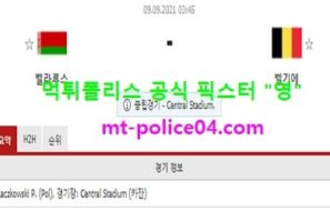 9월9일 월드컵예선 분석 벨라루스 vs 벨기에 먹폴 픽스터 영