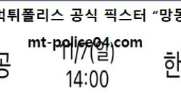 11월 7일 V리그 분석 대한항공 vs 한국전력 먹폴 픽스터 망동 0 (0)