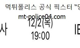 12월 2일 V리그 분석 한국도로공사 vs IBK기업은행 먹폴 픽스터 망동 0 (0)