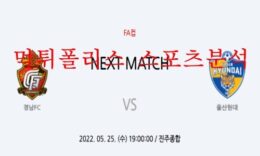 5월25일 하나원큐FA컵 경남FC 울산현대 16강 분석 먹튀폴리스 0 (0)
