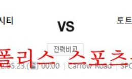 5월23일 프리미어리그 노리치시티 토트넘 분석 먹튀폴리스 0 (0)