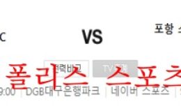 5월29일 K리그 대구FC 포항스틸러스 라인업 분석 먹튀폴리스 0 (0)
