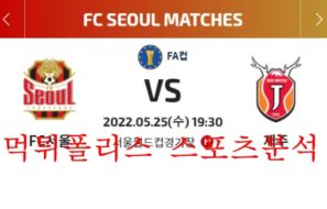 5월25일 하나원큐FA컵 FC서울 제주유나이티드 16강 분석 먹튀폴리스