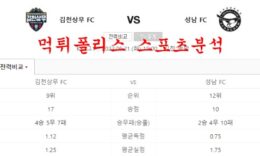 6월21일 K리그 김천상무FC 성남FC 국내축구 분석 먹튀폴리스 0 (0)