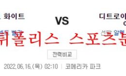 6월16일 MLB 디트로이트 타이거즈 시카고W 분석 먹튀폴리스 0 (0)