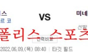 6월9일 MLB 미네소타 뉴욕양키스 해외야구 분석 먹튀폴리스