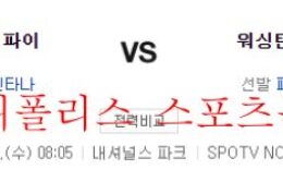 6월29일 MLB 워싱턴 내셔널스 피츠버그 파이리츠 분석 먹튀폴리스 0 (0)