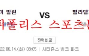 6월14일 MLB 필라델피아 마이애미 프로야구 분석 먹튀폴리스