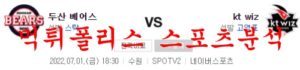 7월1일 KBO KT위즈 두산베어스 국내 프로야구 분석 먹튀폴리스<span class="rmp-archive-results-widget rmp-archive-results-widget--not-rated"><i class=" rmp-icon rmp-icon--ratings rmp-icon--star "></i><i class=" rmp-icon rmp-icon--ratings rmp-icon--star "></i><i class=" rmp-icon rmp-icon--ratings rmp-icon--star "></i><i class=" rmp-icon rmp-icon--ratings rmp-icon--star "></i><i class=" rmp-icon rmp-icon--ratings rmp-icon--star "></i> <span>0 (0)</span></span>