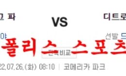 7월26일 MLB 디트로이트 타이거즈 샌디에이고 파드리스 분석 먹튀폴리스 0 (0)