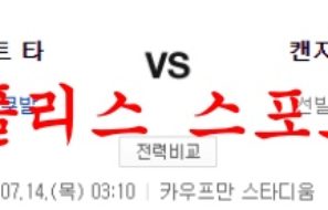 7월14일 MLB 캔자스시티 로열스 디트로이트 타이거즈 분석 먹튀폴리스