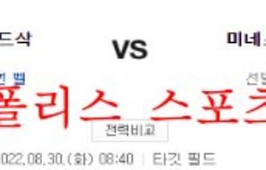 8월30일 MLB 미네소타 트윈스 보스턴 레드삭스 분석 먹튀폴리스