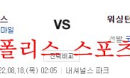 8월18일 MLB 워싱턴 내셔널스 시카고컵스 해외야구 분석 먹튀폴리스 0 (0)