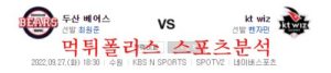 9월27일 KBO KT위즈 두산베어스 국내 프로야구 분석 먹튀폴리스<span class="rmp-archive-results-widget rmp-archive-results-widget--not-rated"><i class=" rmp-icon rmp-icon--ratings rmp-icon--star "></i><i class=" rmp-icon rmp-icon--ratings rmp-icon--star "></i><i class=" rmp-icon rmp-icon--ratings rmp-icon--star "></i><i class=" rmp-icon rmp-icon--ratings rmp-icon--star "></i><i class=" rmp-icon rmp-icon--ratings rmp-icon--star "></i> <span>0 (0)</span></span>