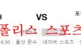 9월11일 K리그 울산현대축구단 포항스틸러스 축구분석 먹튀폴리스 0 (0)
