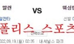 9월19일 MLB 워싱턴 내셔널스 마이애미 말린스 분석 먹튀폴리스 0 (0)