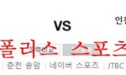 10월8일 K리그 강원FC 인천유나이티드FC 축구분석 먹튀폴리스 0 (0)