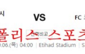 10월6일 UEFA챔피언스리그 맨체스터시티FC FC코펜하겐 분석 먹튀폴리스