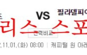 11월1일 NBA 워싱턴 위저스 필라델피아 세븐티식서스 분석 먹튀폴리스