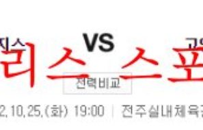 10월25일 KBL 전주KCC이지스 고양캐롯점퍼스 국내농구 분석 먹튀폴리스