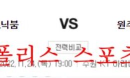 11월24일 KBL 수원KT 소닉붐 원주DB 프로미 농구분석 먹튀폴리스 0 (0)