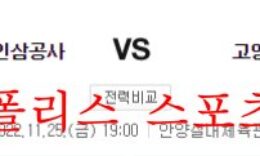 11월25일 KBL 안양KGC 인삼공사 고양 캐롯 점퍼스 분석 먹튀폴리스 0 (0)
